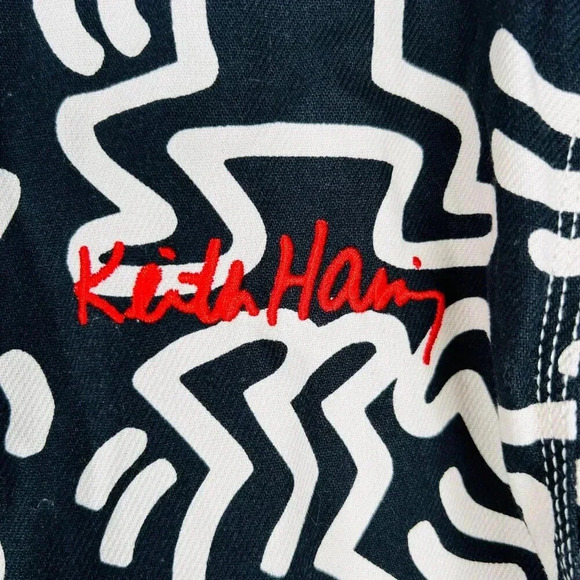 Keith Haring H&M Collab Size XS Men Jacket Twill Shacket 80s - Picture 3 of 10